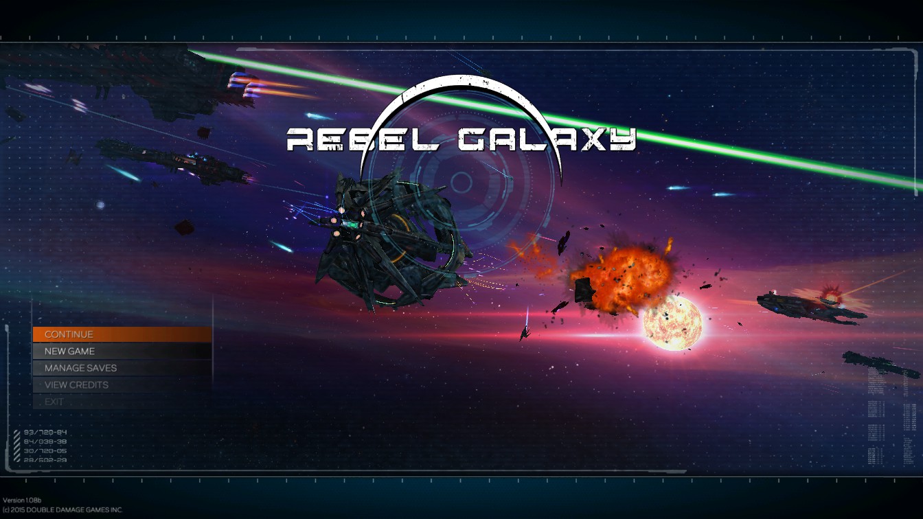 Rebel Galaxy Title Screen