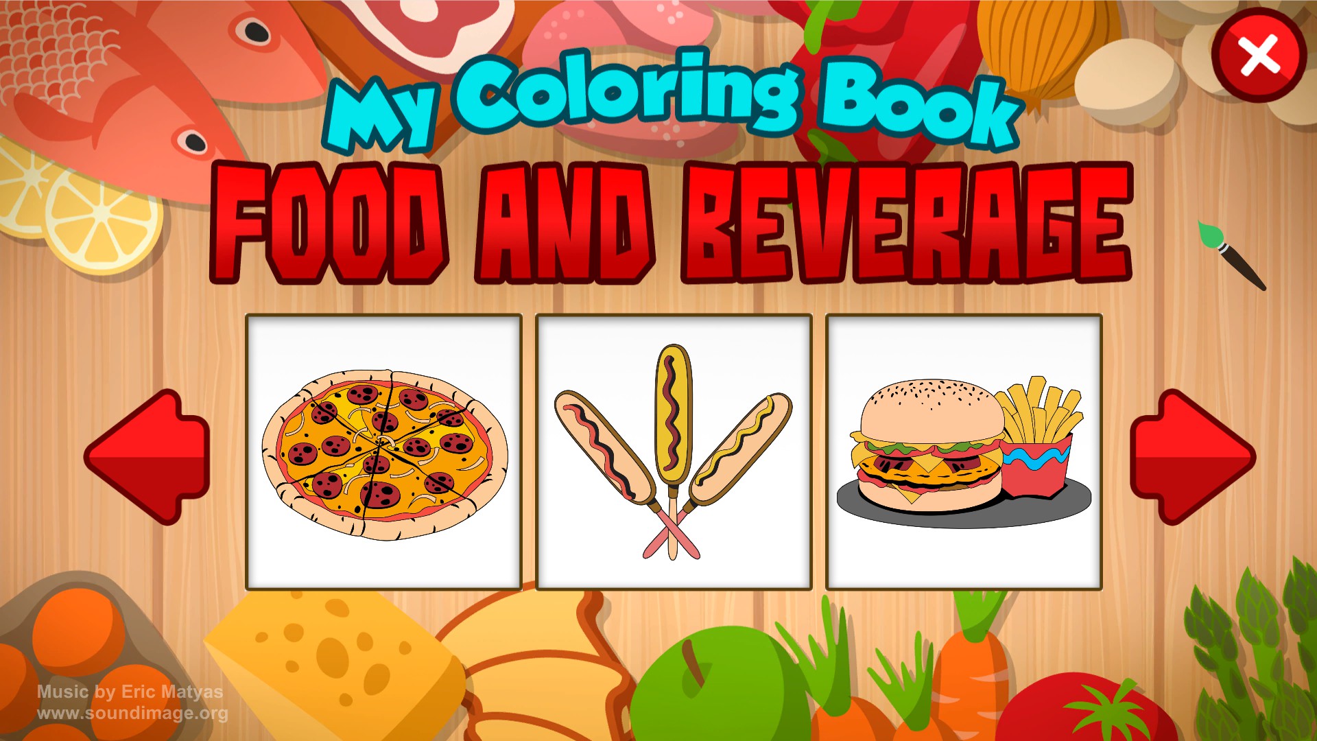 My Coloring Book: Food and Beverage