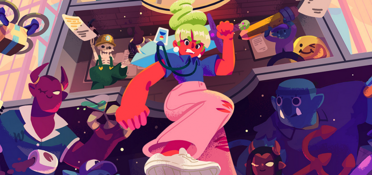 A satirical dungeon crawler