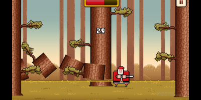 Timberman game Santa