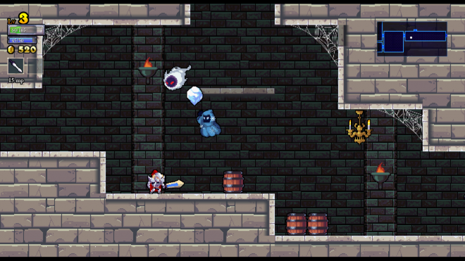 Rogue Legacy inside the castle