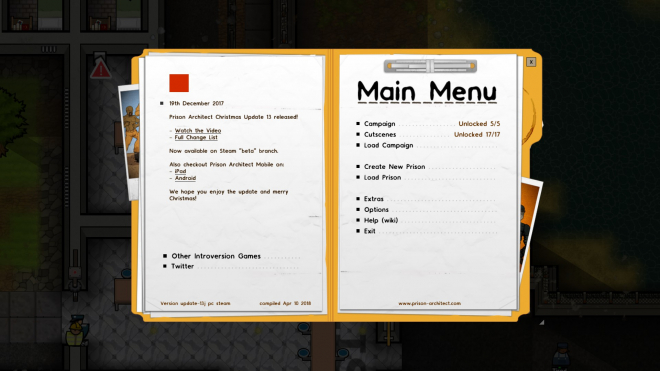 Main Menu