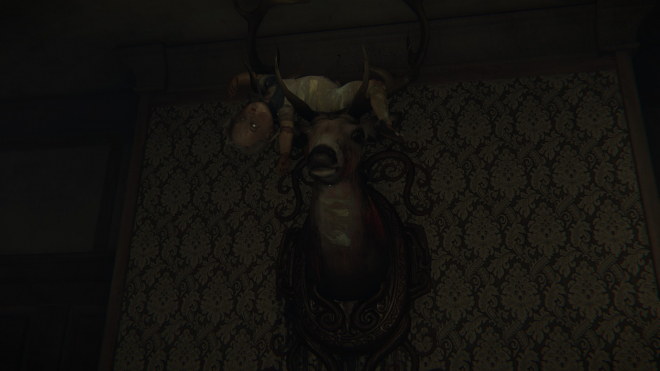 Layers of Fear Baby Doll Deer Head