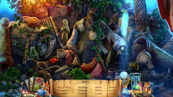 A hidden object scene.